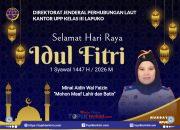 Kepala KUPP Kelas III Lapuko Mengucapkan Selamat Hari Raya Idul Fitri 2026 M