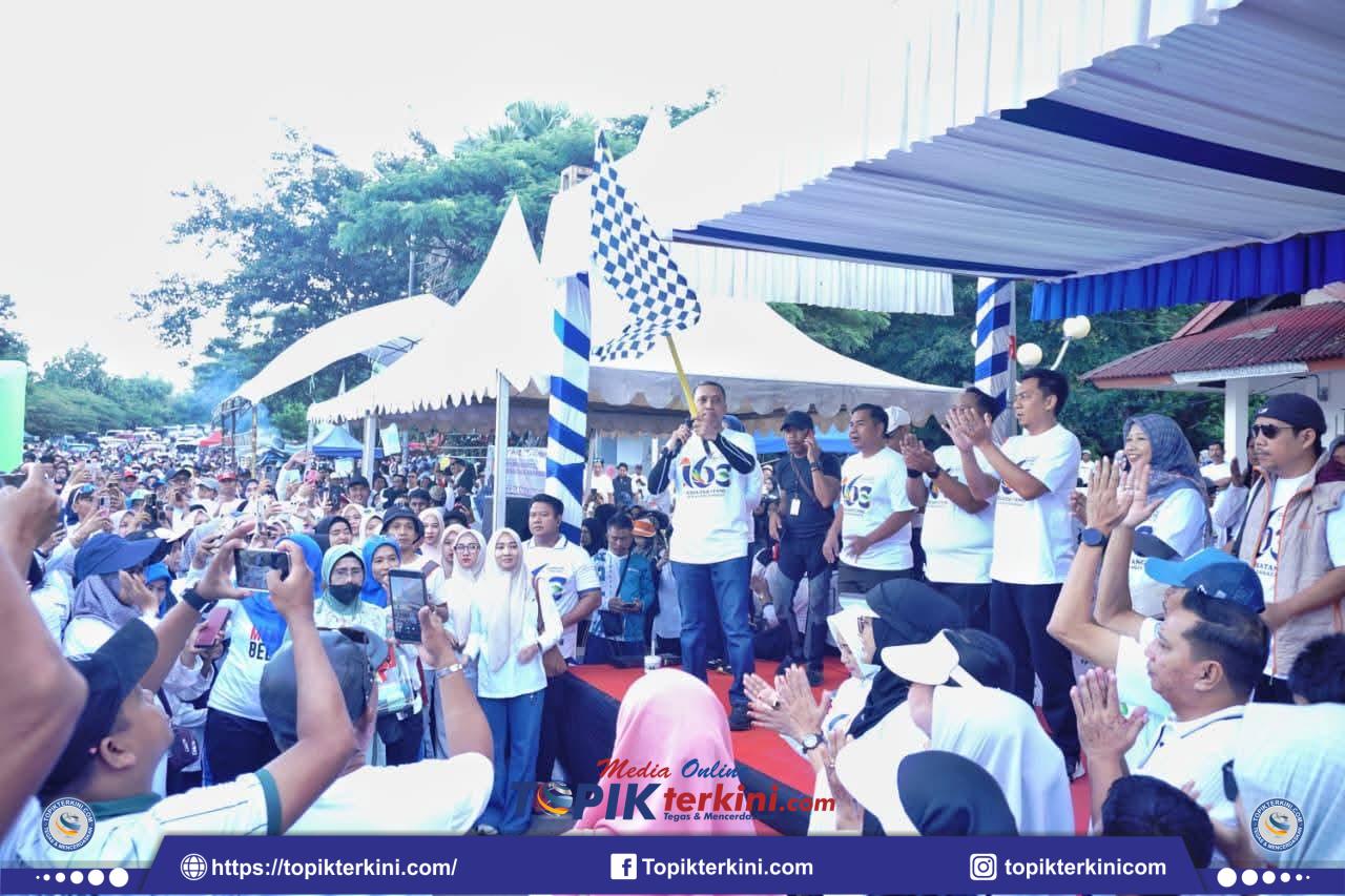 Sambut HUT Jeneponto Ke-163, Ribuan Warga Meriahkan Jalan Santai Bahagia