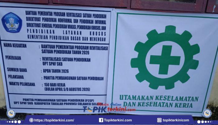 Nilai Kontrak Tak Tercantum, Proyek Revitalisasi SKB Takalar Jadi Sorotan