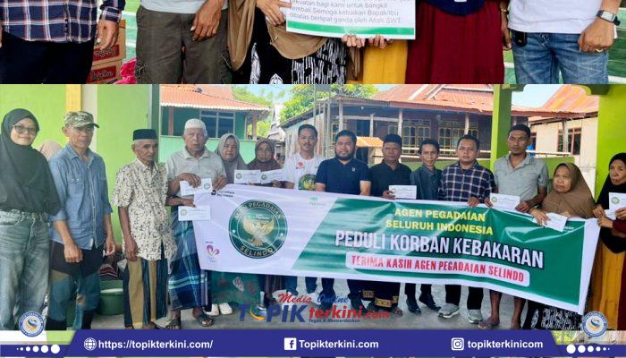 Komunitas Agen Pegadaian SELINDO Salurkan Bantuan Korban Kebakaran Di Jeneponto