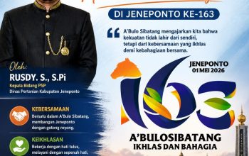 Oleh: RUSDY. S., S.Pi Kepala Bidang PSP Dinas Pertanian Kabupaten Jeneponto