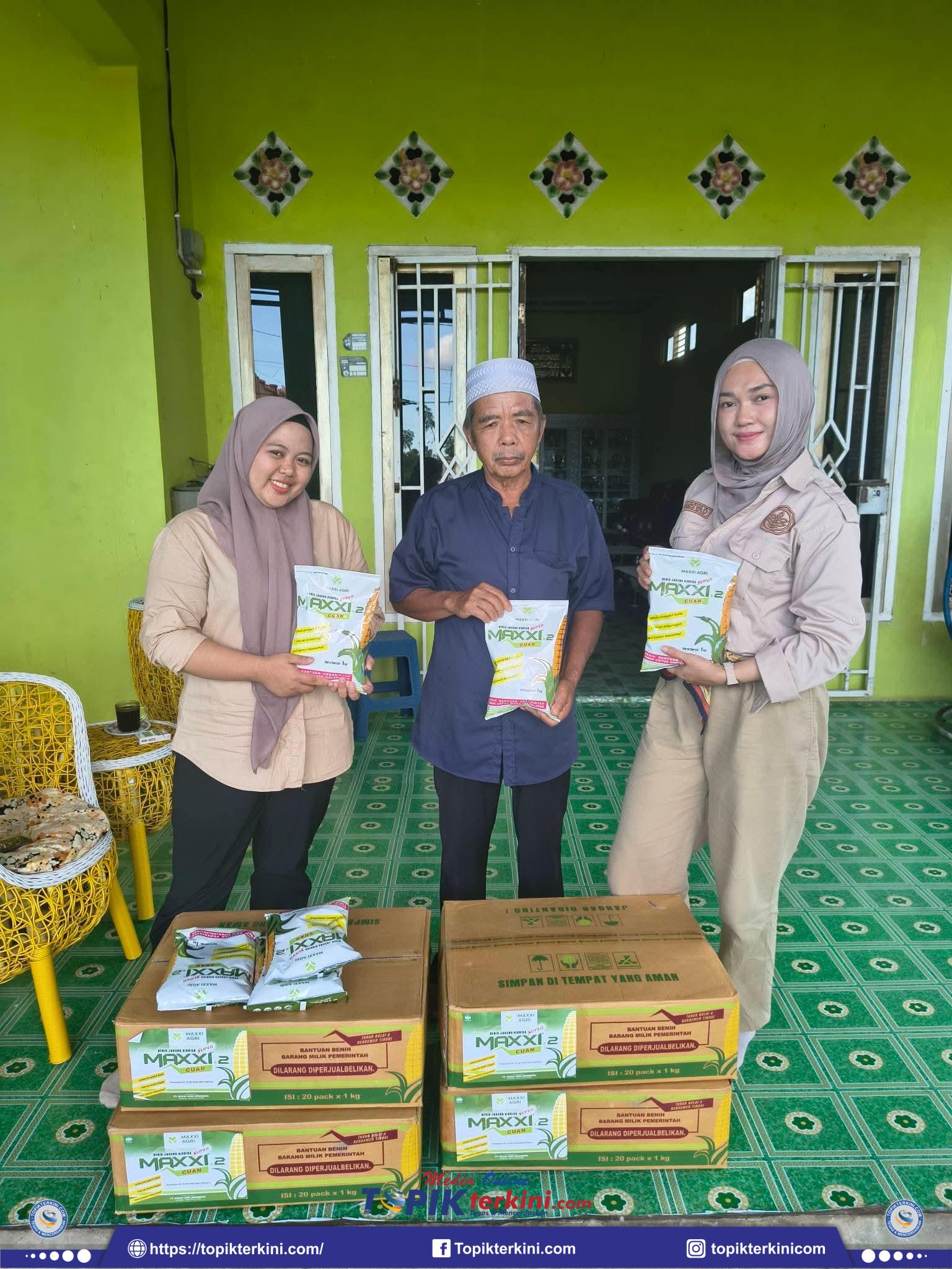 PPL Desa Barana Salurkan Bantuan Bibit Jagung Hibrida kepada Kelompok Tani