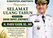 Di Usia 45 Tahun, H. Paris Yasir Terus Menjadi Harapan Kemajuan Jeneponto