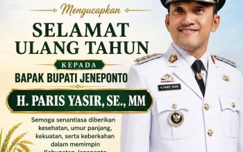 Di Usia 45 Tahun, H. Paris Yasir Terus Menjadi Harapan Kemajuan Jeneponto