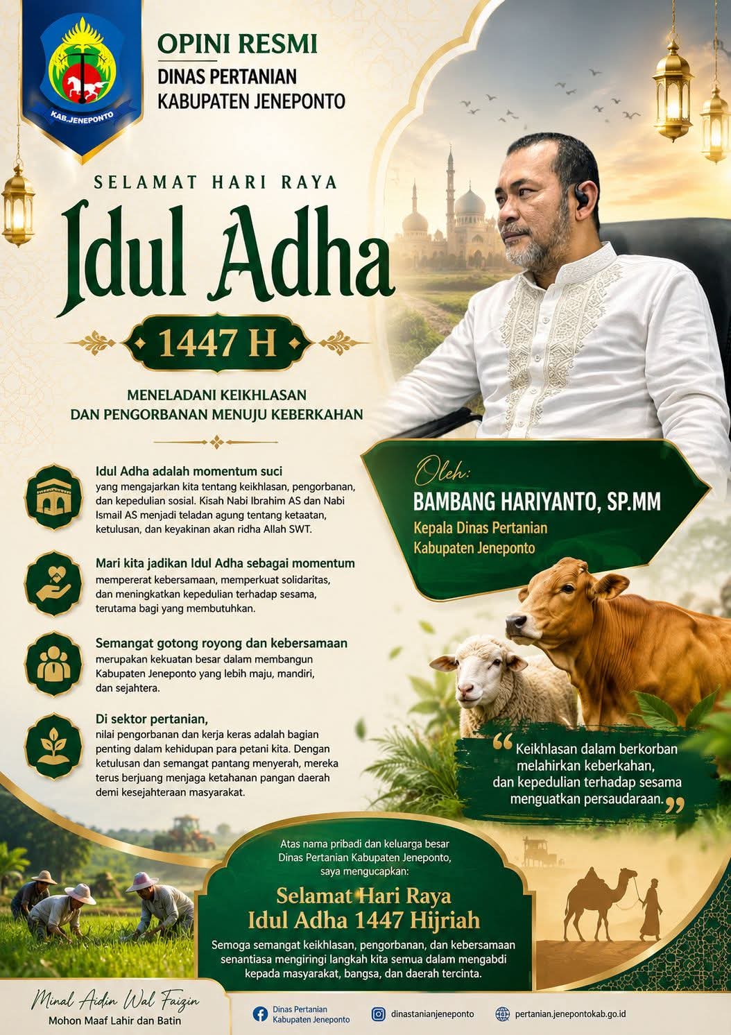 Meneladani Keikhlasan dan Pengorbanan di Hari Raya Idul Adha 1447 H