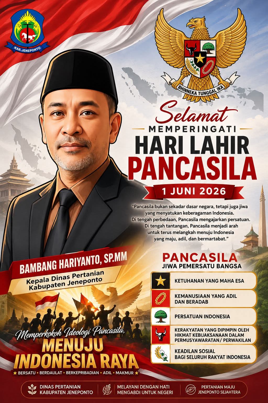 Hari Lahir Pancasila 2026, Momentum Menguatkan Persatuan dan Semangat Membangun Bangsa
