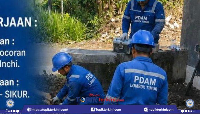 PDAM Lotim Lakukan Perbaikan Pipa Bocor Wilayah Terdampak di Desa Kabar