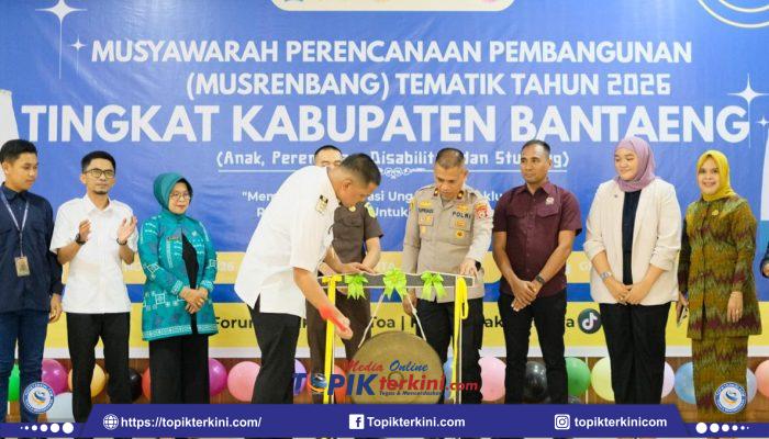 Bupati Bantaeng Buka Musrenbang Tematik 2026