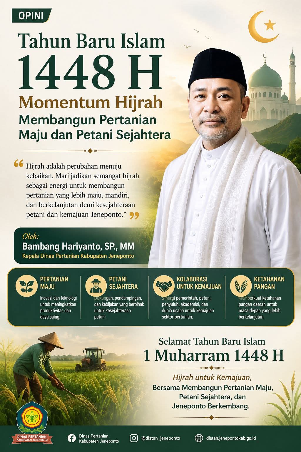 Tahun Baru Islam 1448 H: Momentum Hijrah Membangun Pertanian Maju dan Petani Sejahtera