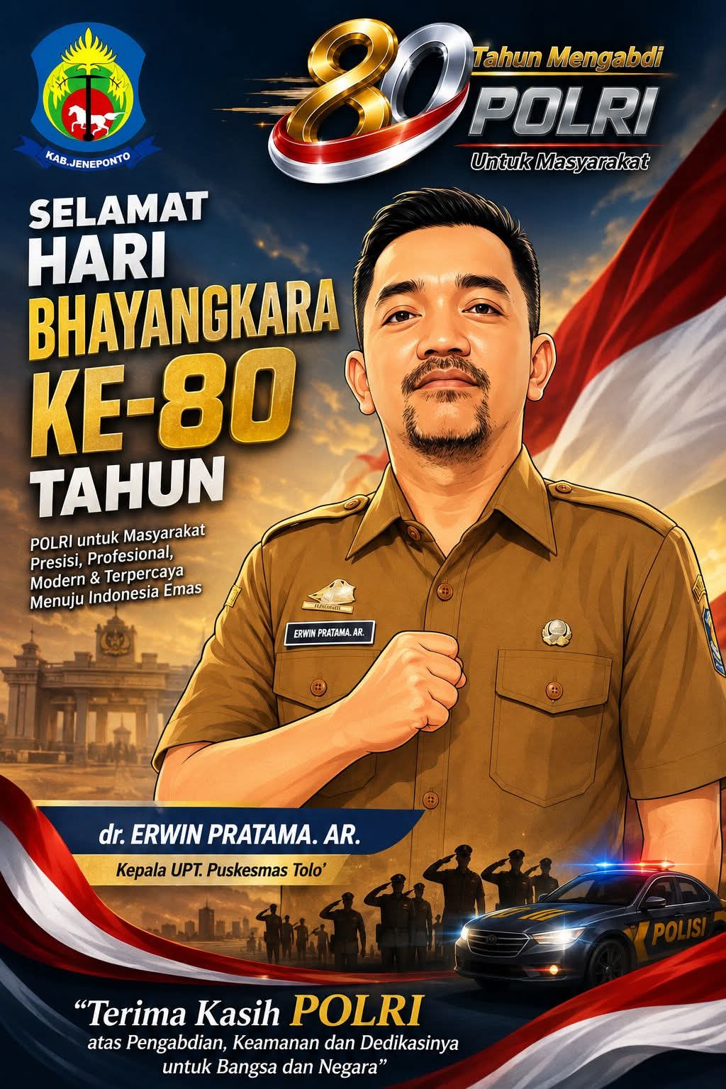 80 Tahun Mengabdi: Sinergi Polri dan Layanan Kesehatan untuk Indonesia yang Lebih Aman dan Sehat