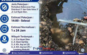 PDAM Lotim Lakukan Perbaikan Kebocoran Pipa, Sejumlah Wilayah di Selong Terdampak Gangguan Air Bersih