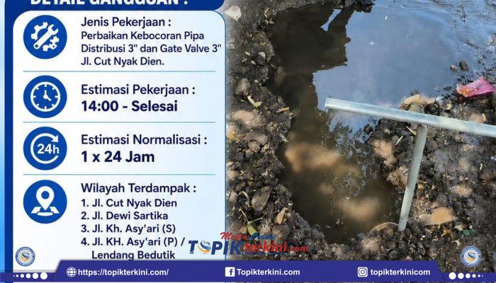 PDAM Lotim Lakukan Perbaikan Kebocoran Pipa, Sejumlah Wilayah di Selong Terdampak Gangguan Air Bersih