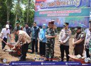 Bupati Takalar Dampingi Pangdam XIV/Hasanuddin Ground Breaking Koperasi Merah Putih di Canrego