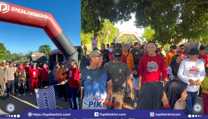 Wabup Hengky Yasin Lepas Ratusan Peserta Jalan Santai HUT ke-7 Seputar Takalar