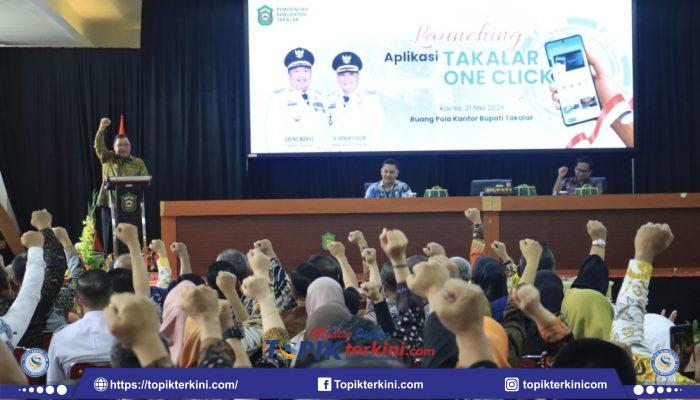 Bupati Takalar Launching Takalar One Click, Seluruh Layanan Digital Kini dalam Satu Aplikasi