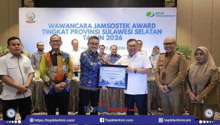Takalar Terima Sertifikat Peserta Terpilih Jamsostek Award 2026, Daeng Manye Perkuat Komitmen Lindungi Pekerja
