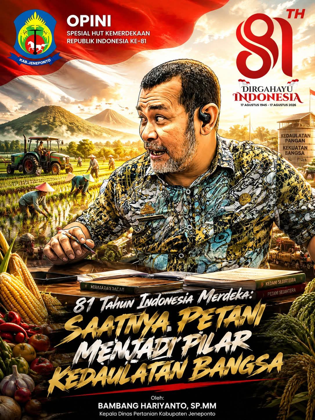 81 Tahun Indonesia Merdeka: Saatnya Petani Menjadi Pilar Kedaulatan Bangsa
