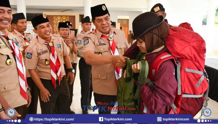 Bupati Lotim Lepas 80 Kontingen Jamnas XII, Peserta Diminta Jaga Nama Baik Daerah