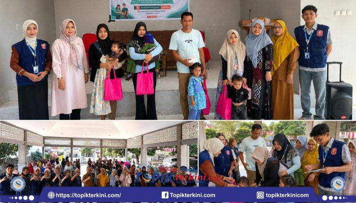 KKN ITSKes Muhammadiyah Selong Edukasi Pencegahan Stunting, 55 Balita Terima PMT