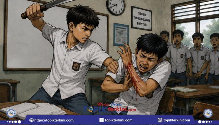 Konflik Pelajar SMKN 5 Takalar Berujung Senjata Tajam