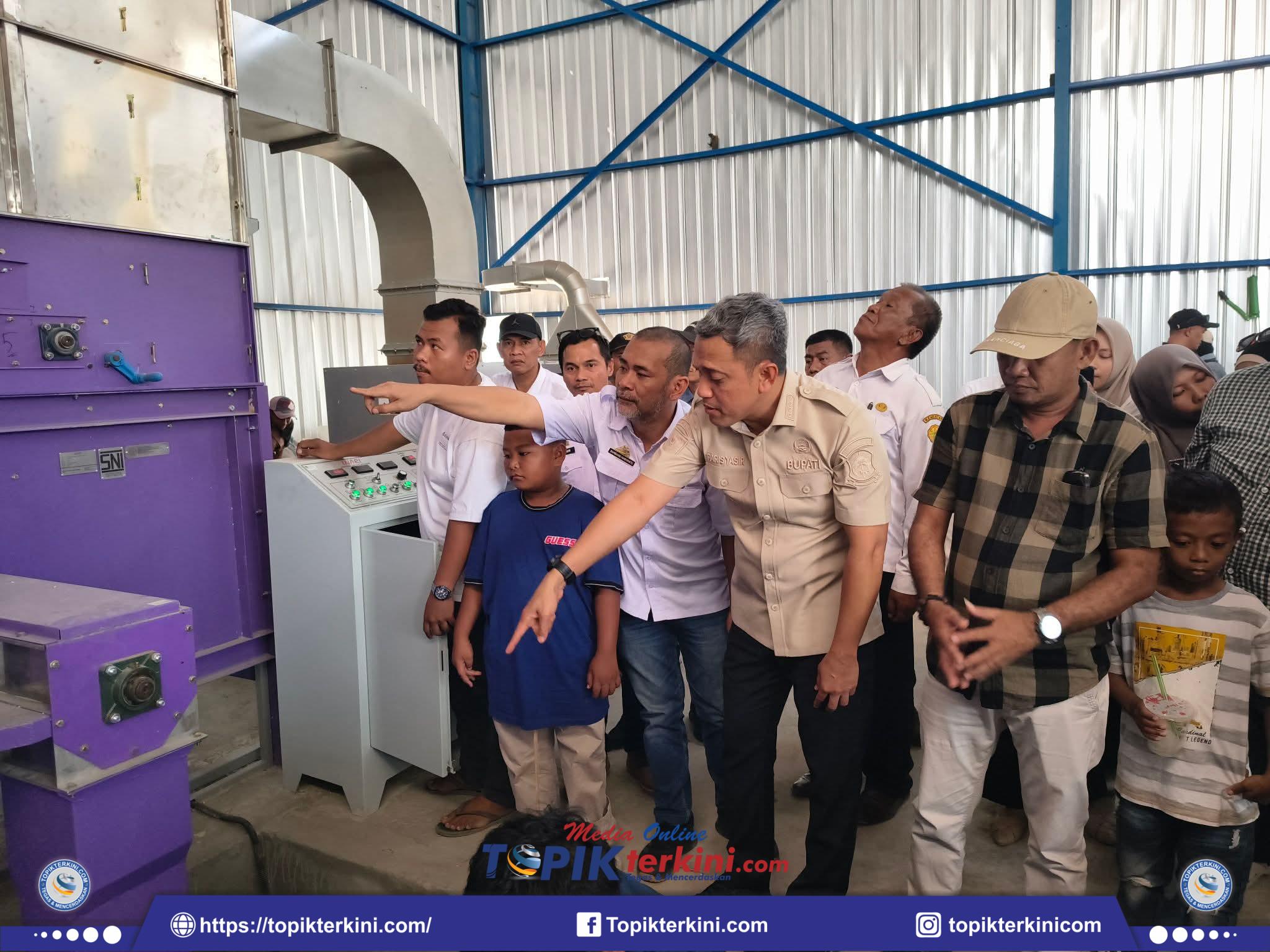 Bupati Jeneponto Resmikan Pembangunan Vertical Dryer Jagung Bantuan Kementan di Desa Kalimporo