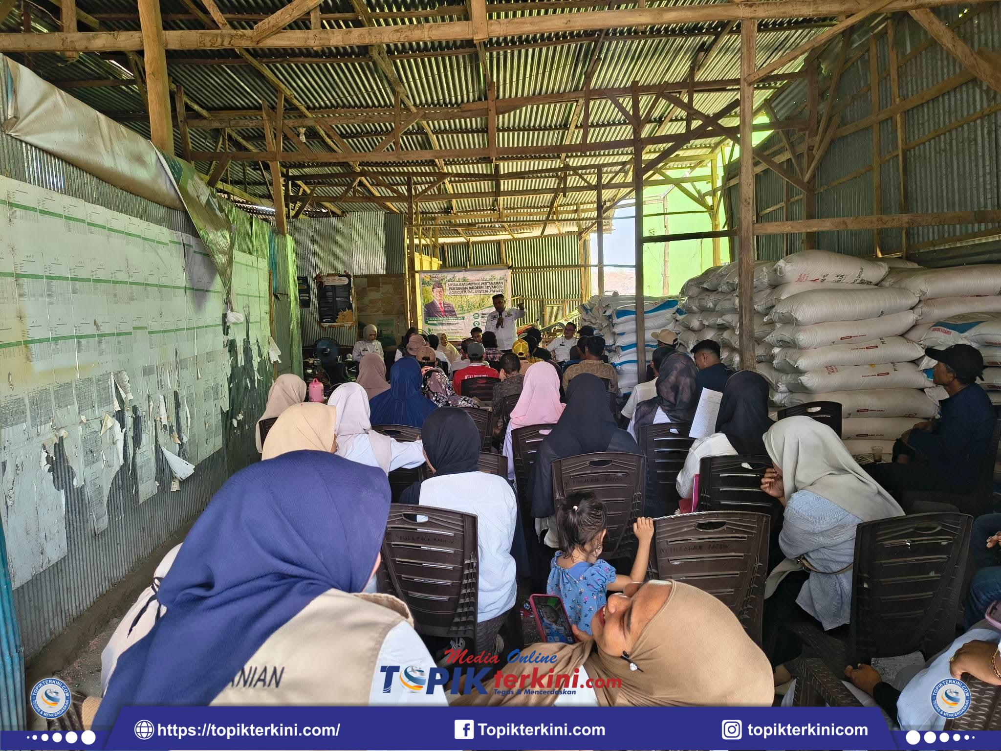 Bidang Penyuluhan Dinas Pertanian Jeneponto Sosialisasikan Metode Pertanian Modern PM-AAS di Desa Barana