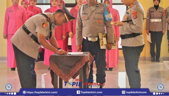Sertijab Kapolsek Wiwirano, Kapolres Konut Tekankan Implementasi Lima Pilar JAGA BUMI ANOA