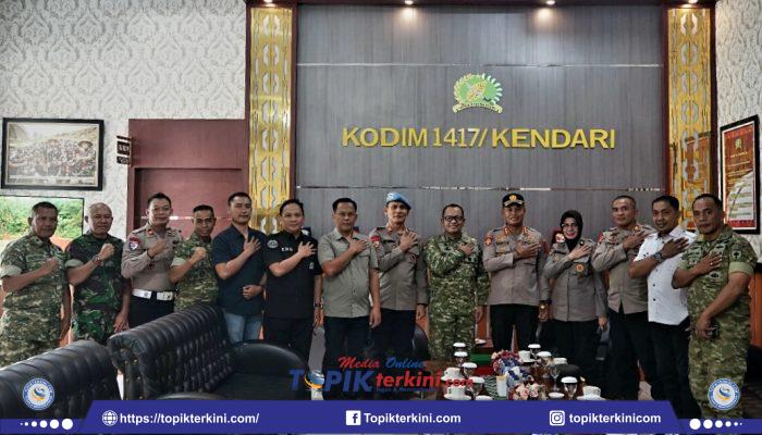 Perkuat Soliditas TNI-Polri, Kapolresta Kendari Sambangi Makodim 1417/Kendari