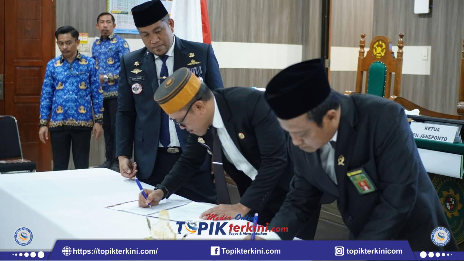 Pemkab Jeneponto dan Pengadilan Negeri
Perkuat Kerja Sama Kelembagaan