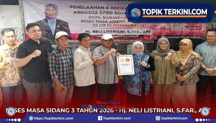 Reses Hj. Neli Listriani di Teluk Tiram Darat, Dinas Sosial Disorot Soal Data Desil Perlinsos, Warga Juga Minta Tandon Air PDAM dan Benahi Layanan Puskesmas