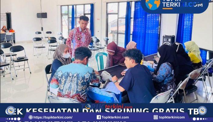 Gandeng Puskesmas Teluk Tiram, Kelurahan Telawang Gelar Skrining TBC dan Cek Kesehatan Gratis